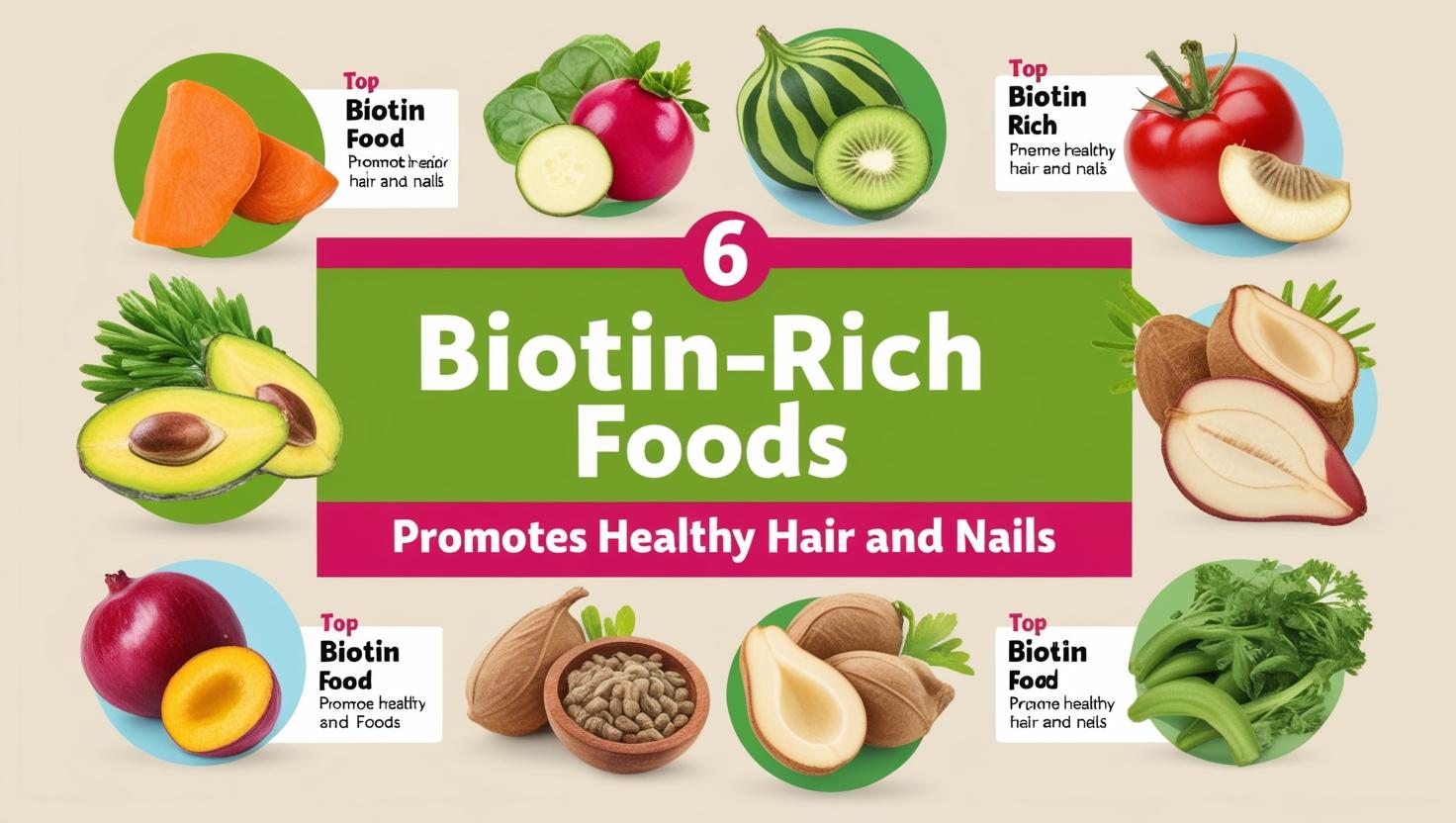 Glow Up Your Hair & Nails: Top 6 Biotin-rich Foods! 🌟